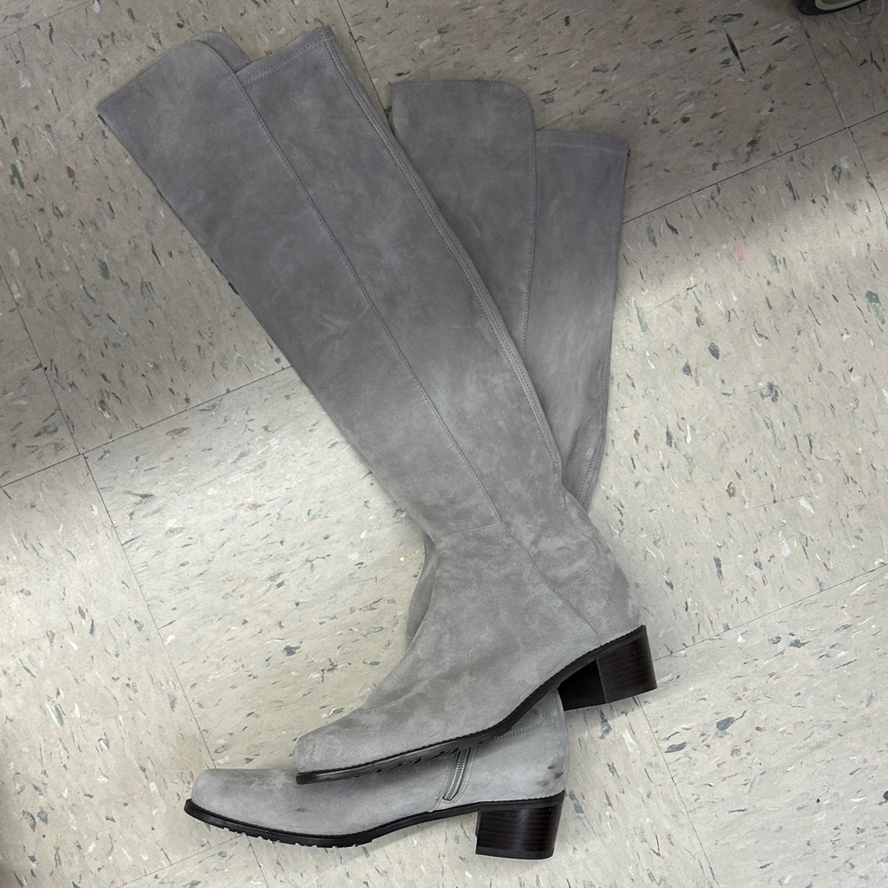 NWT Stuart Weitzman Over the Knee Boots - Gray